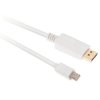 Kabel mini DisplayPort / HDMI FHD@60 (wtyk / wtyk) biały 1,8m