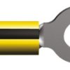 Zacisk oczkowy rozmiar przewodu 2.6mm² Ø , M6 (1/4) izolowany średnica wew 6.73mm Żółty TE Connectivity