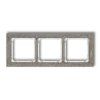 DECO Ramka uniwersalna potrójna - beton (ramka: ciemnoszary spód: biały) ciemny szary 28-0-DRB-3
