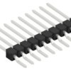 Pin header, 10 pole, pitch 2.54 mm, straight, black, 10050687