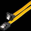 X-SATA020-050G Cable SATA 6-Gbps conn. > conn. 50 cm, angled, yellow