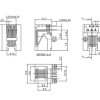 encitech RJJU-66-125-E3H-011 złącze żeńskie do wbudowania poziomego RJ12 encitech RJJU-66-125-E3H-011 3253-0002-03 złącz
