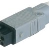 Jack, 5 pole, cable assembly, crimp connection, 1.0 mm², gray, 931691106