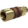 Quick-release coupling, L 47 mm, 35 bar, brass, for Pneumatic, 136981