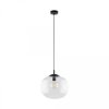Lampa wisząca ze szklanym kloszem VIBE czarna 1xE27 4818 TK Lighting
