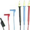 Gossen Metrawatt KS29 Zestaw przewodów pomiarowych bezpiecznych sonda złącze męskie 4 mm czarny, niebieski, czerwony 1 s