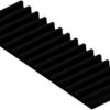 Extruded heatsink, (L x W x H) 50 x 159 x 10 mm, 3.6 to 1.7 K/W, black anodized, 10019005