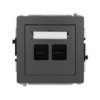 Deco Mechanizm Ładowarki Usb Podwójnej 2Xusb C, 20W Max., Grafitowy Mat...