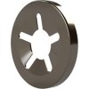 Quick fastener, H 1.3 mm, inner Ø 4 mm, outer Ø 11.5 mm, spring steel, burnished, 003.15.441