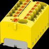 3273884 PTFIX distributor block, 10/12x4, yellow