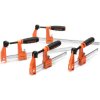 JORGENSEN 2391335 Steel Bar Clamp Set Medium Duty 4PK 15cm/30cm