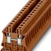 Through terminal block, screw connection, 0.2-10 mm², 41 A, 8 kV, brown, 1146197
