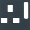 Element centralny do gniazda brytyjskiego antracyt mat B.Kwadrat/S.1/B.3/B.7 3313071606