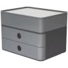 HAN 1100-19 SMART-BOX PLUS ALLISON Desk Drawer Box 2 Drawers Granite Grey