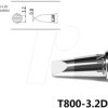 T800-3.2D Soldering tip, 3.2 mm, chisel shape, straight