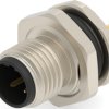 Circular connector, 3 pole, solder connection, straight, T4140412031-000