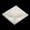 Mounting base, PA, natural, self-adhesive, (L x W x H) 38.5 x 38.5 x 7.6 mm, BYB-5-12H0181