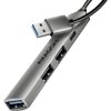 AXAGON HUE-STA USB hub 4 ports USB C®, USB type A 5 GBit/s Grey