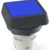 Light attachment, illuminable, waistband square, blue, mounting Ø 16.2 mm, 1.65.124.301/1607