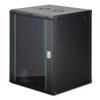 Szafa sieciowa wisząca Dynamic 19 16U rack 600x600, drzwi szyba, czarny, niezłożona, 60kg DN-37115