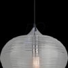 3879 Diamond cut glass-huge transparent pendant Light D:350
