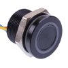PBAR9AF2000A0W APEM White illuminated 5VDC Momentary NO 19mm Piezo Switch Prewired IP68