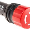 ABB 1SFA Zwalnianie przez przekręcenie Przycisk zatrzymania awaryjnego Montaż na panelu 22.5 mm SPDT IP69K, IP66, IP67