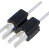 Złącze kołkowe, listwa kołkowa, męskie, proste,Il. pinów: 2, lutowanie,THT, 1,5A, 60V, raster: 2,54 mm 10039801