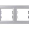 Asfora Ramka 2-Krotna Pozioma Aluminium Eph5800261
