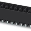 Pin header, 3 pole, pitch 3.5 mm, straight, black, 1874166