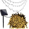 GIRLANDA SOLARNA 21,9m ogrodowa OZDOBNA 200x LED 3000K ciepła SHINE GOLDLUX (Polux)