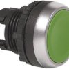 Przycisk pierścień przedni z tworzywa sztucznego, chromowany zielony BACO L21AA02 1 szt.