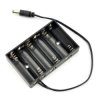 Koszyk na 6 baterii typu AA (R6) ze złączem DC 5,5/2,1mm