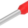 Insulated wire end ferrule, 1.0 mm², 18 mm/12 mm long, DIN 46228-4, red, 1-966067-1