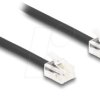 90619 Telephone Cable RJ11 plug to RJ11 plug black 3 m