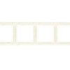 AS Ramka poczwórna do łączników IP44 ecru RH-4G/27