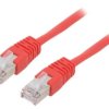 Patch cord F/UTP, Cat 5e, wtyk RJ45 z obu stron, linka, CCA, 2m PP22-2M/R