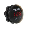 Wskaźnik napięcia /Voltomierz R DC 12V-24V czerwo. okrągły 6-40V