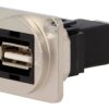 Łącznik USB A - USB B 2.0 FT metal 19x24mm CP30209NM