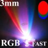 DIODA LED fi 3mm RGB SZYBKO ZMIENIAJĄCA KOLORY