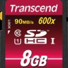 TS8GSDHC10U1 SDHC Card, 8GB Class10 UHS-I 600x Ultimate