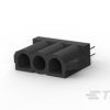 Listwa stykowa PCB 3-pinowe MATE-N-LOK raster: 6.35 mm Pionowy 1-rzędowe TE Connectivity Płyta500 V W osłonie