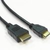 Kabel HDMI-miniHDMI 1m złocony