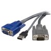 StarTech.com SVUSBVGA6 6 ft Ultra-Thin USB VGA 2-in-1 KVM Cable