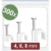 Quadrios 24CA424 Cable clips White Ø range 2-8 mm 300 pcs