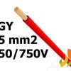 Przewód LGY 25 mm2 czerwony (450/750V) jednożyłowy linka H07V-K (krążki 100m) 5907702814254 ELEKTROKABEL