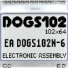 Wyświetlacz LCD DISPLAY VISIONS EADOGS102N-6 (S x W x G) 39 x 41 x 2 mm