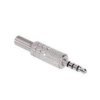Wtyk jack 3,5 4-polowy metalowy VITALCO