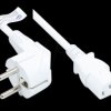 P0130-W100 Mains cable type E+F CEE 7/7 to C13 , white, 1.5 mm², 10 m