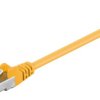 CAT 5e Kabel łączący, F/UTP, Żółty - Długość kabla 0.25 m